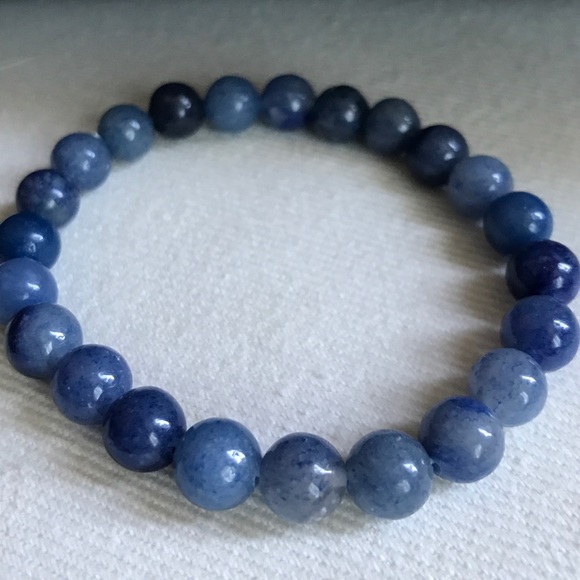 Genuine Tanzanite 8 mm gemstone bracelet - Picture 6 of 7
